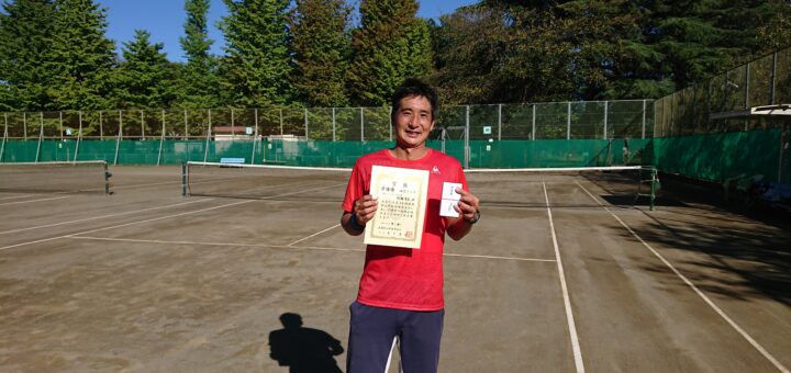 2021年市民総合体育大会　男子シングルス準優勝