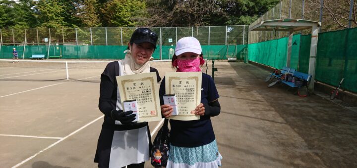2021年市民総合体育大会　女子ダブルス３位