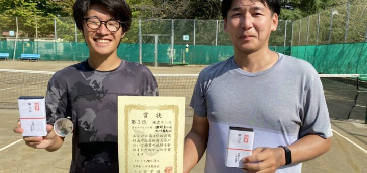 2021年市民総合体育大会　男子ダブルス３位